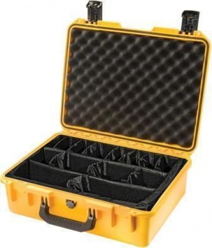 Pelican 2400 Storm Case with Padded Dividers - Yellow