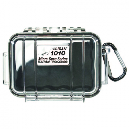 Pelican 1010 Micro Case - Clear with Black
