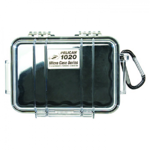 Pelican 1020 Micro Case - Clear with Black