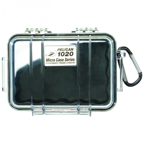 Pelican 1020 Micro Case - Clear with Blue