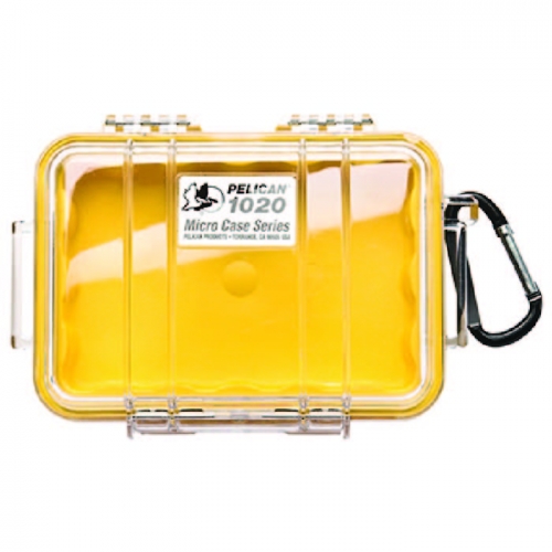 Pelican 1020 Micro Case - Yellow with Black