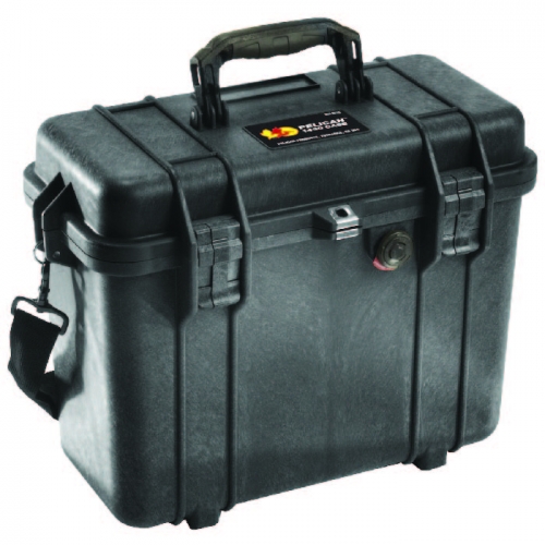Pelican 1430 Case with Photo Dividers and Lid Organiser - Black