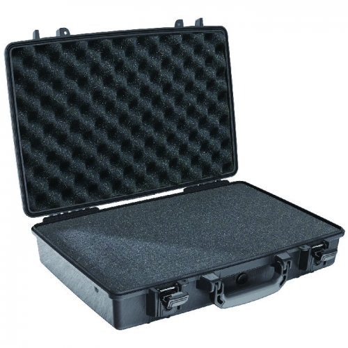 Pelican 1490 Computer Case with Pick n Pluck Foam and Lid Organiser - Black