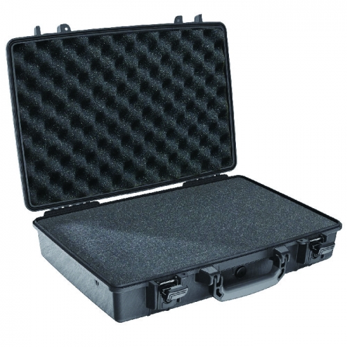 Pelican 1495 Computer Case with Pick n Pluck foam and lid Organiser - Black