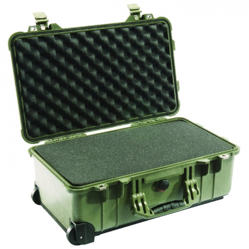 Pelican  1510 Carry on Case with Foam - OD Green